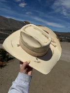 STRAW-DISTRESSED