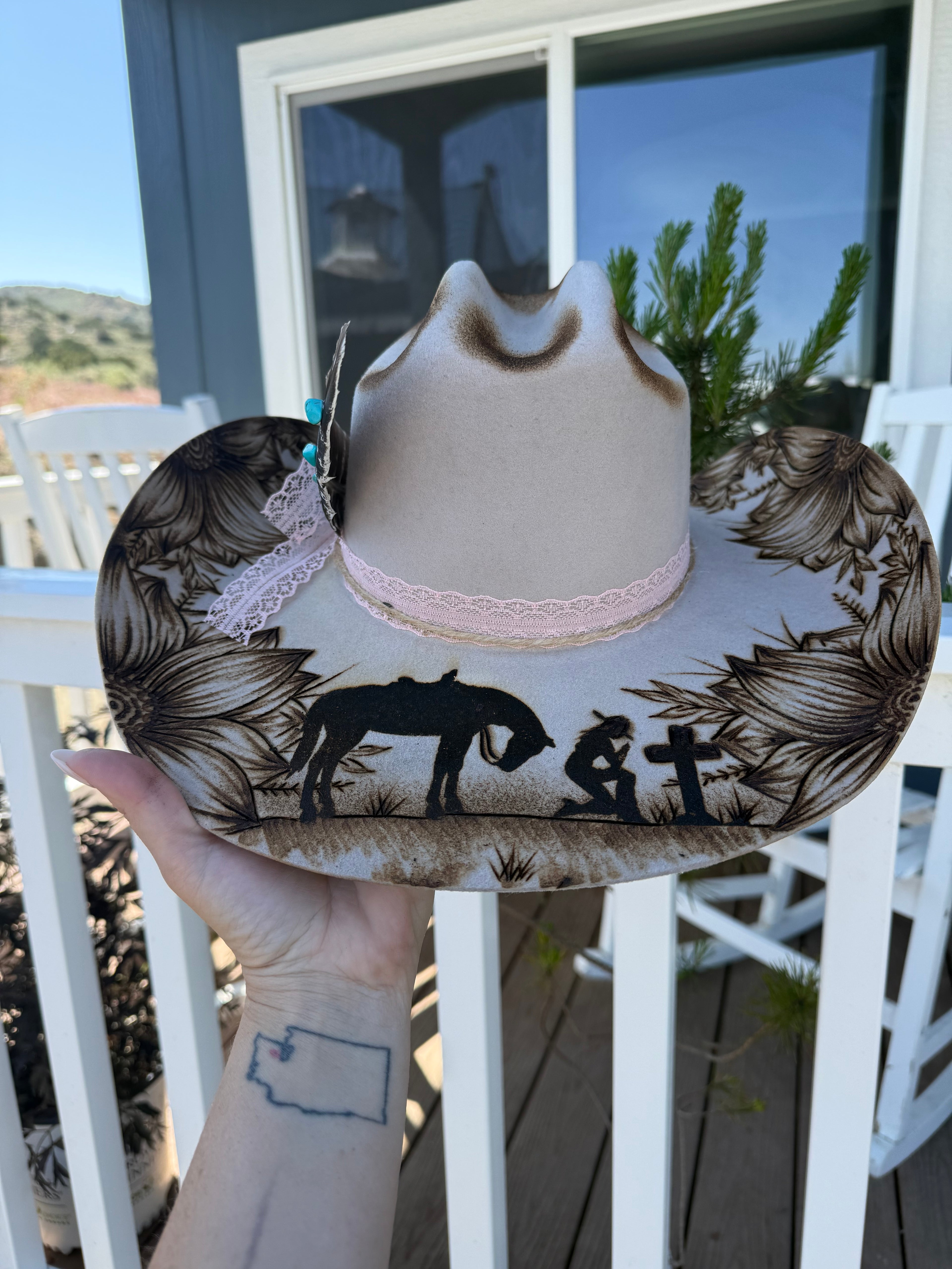 PRAYING COWGIRL