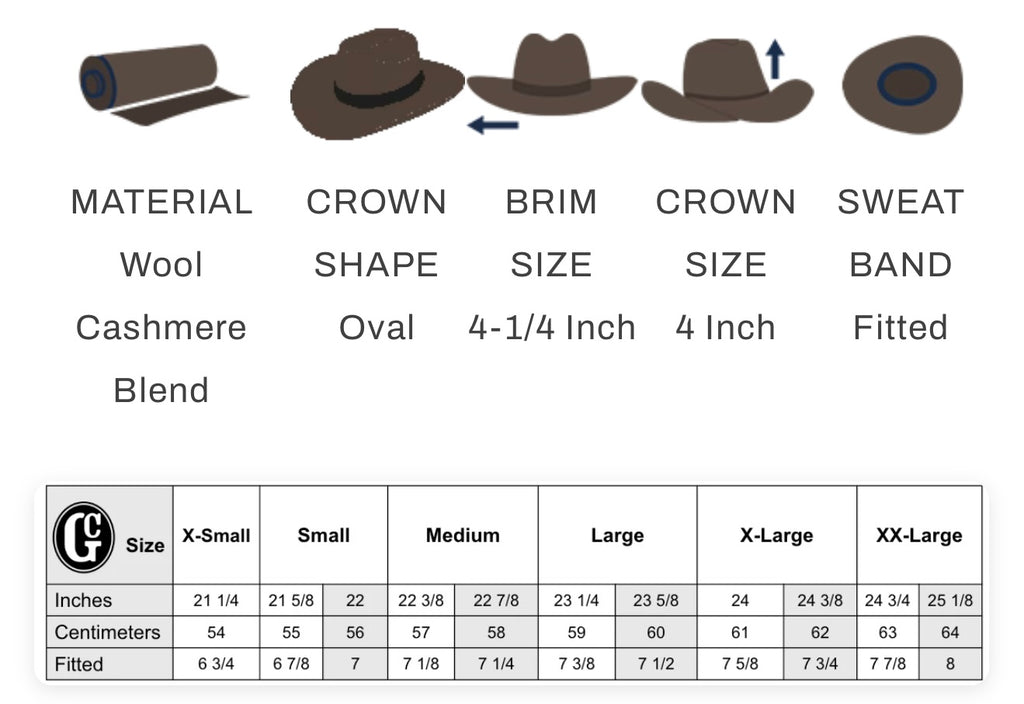 Tan Wool Cowboy Hat