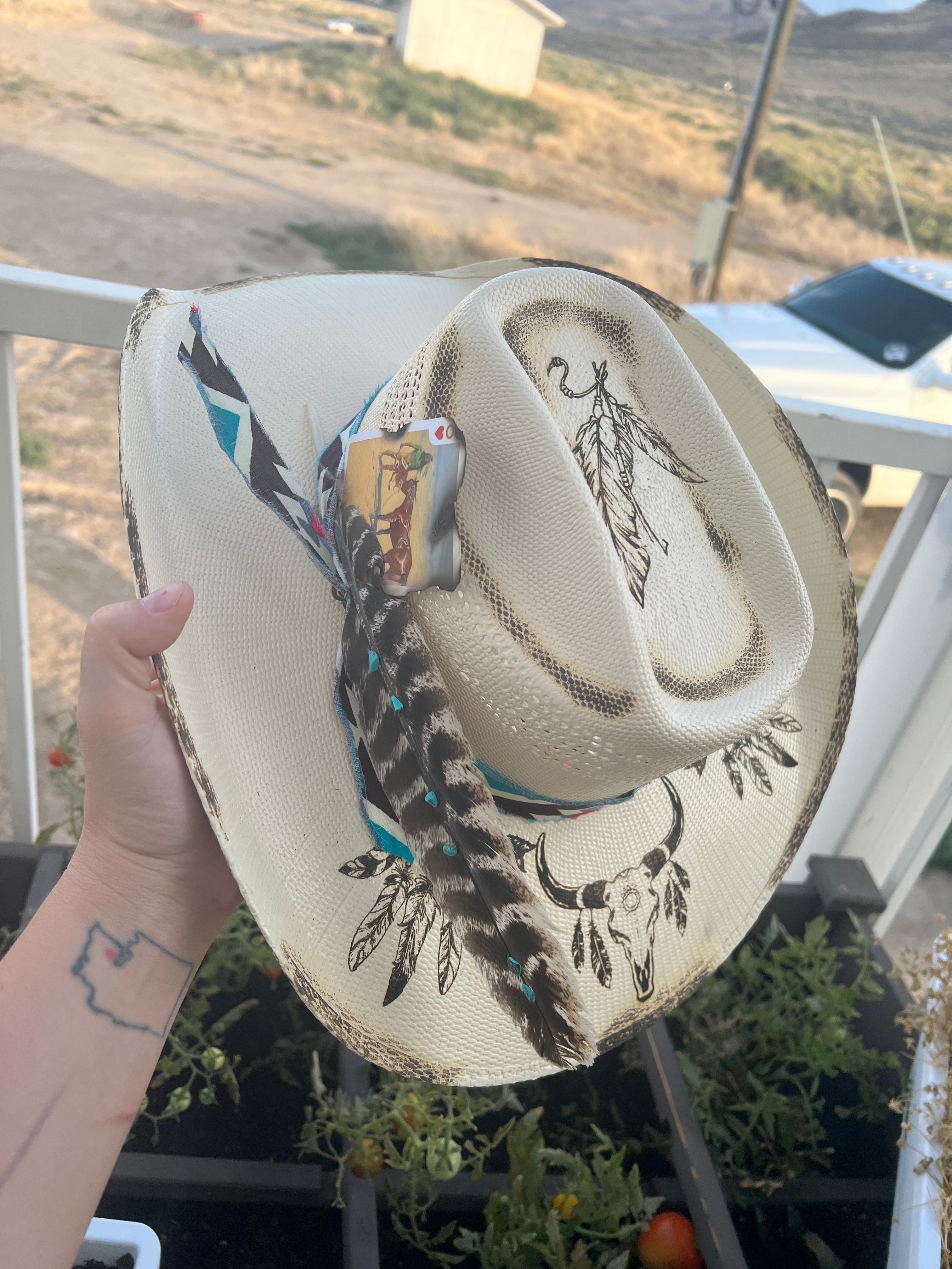 FEATHERS AND BULL-STRAW